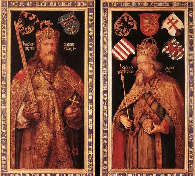 Albrecht Durer Emperor Charlemagne and Emperor Sigismund Spain oil painting art